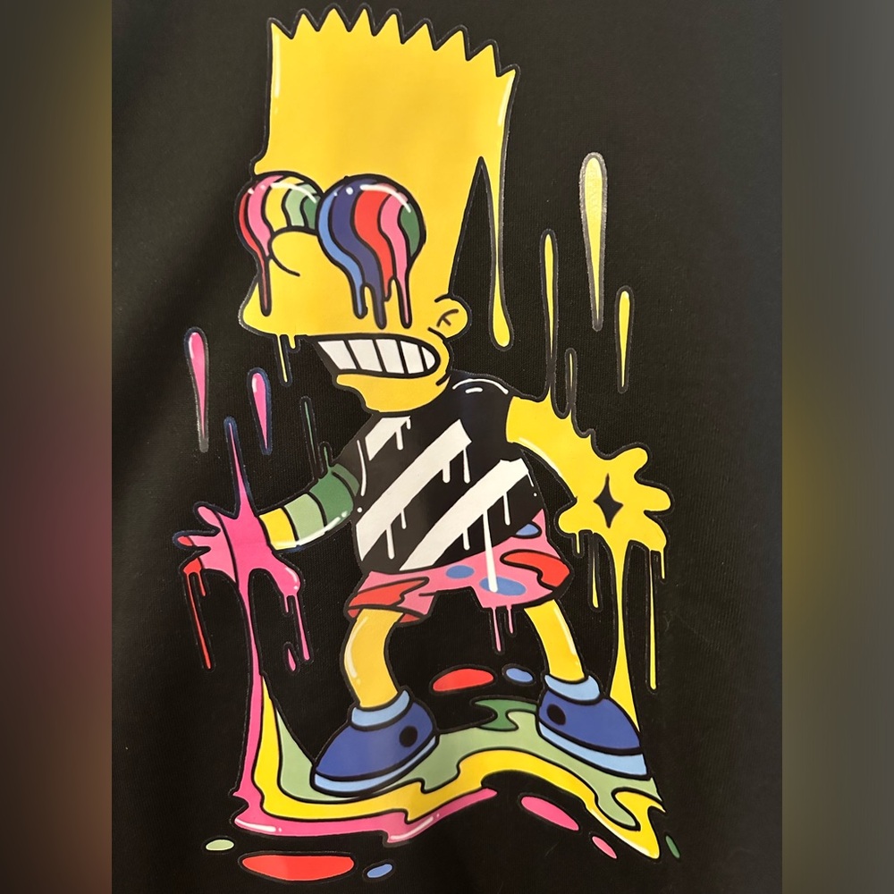 Black matching sweatsuit Bart Simpson